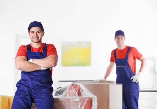 Professional removal team planning a move in Bloomsbury