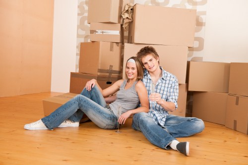 Moving truck service in Bloomsbury near central London residential streets