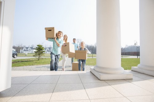 Professional removals team planning a move in Bloomsbury street