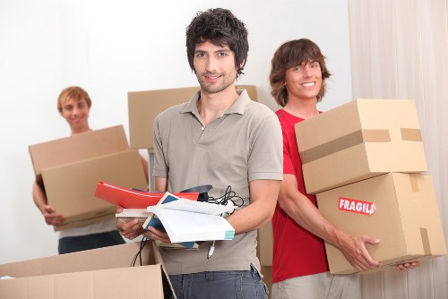 Office relocation equipment prepared for removal services in Bloomsbury