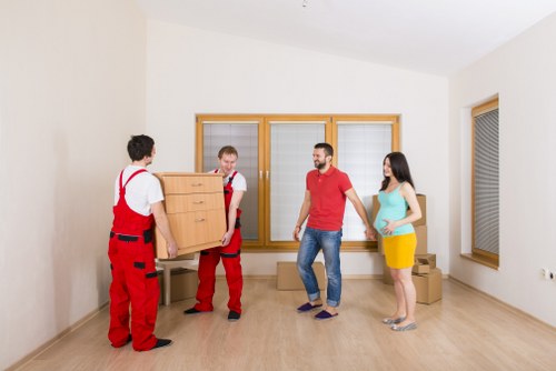 Packing household items for a Bloomsbury relocation