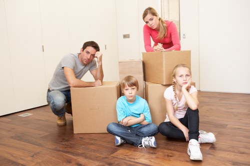 Professional movers handling student furniture in Bloomsbury