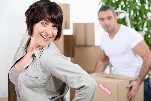 Office relocation items prepared for a commercial move in Bloomsbury